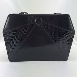 Salvatore Ferragamo Vintage Clutch/Crossbody Black